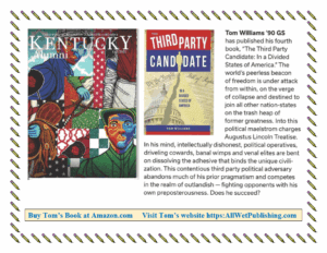 Fall 2025 KY Alumni magazine cover with my 4th book info.