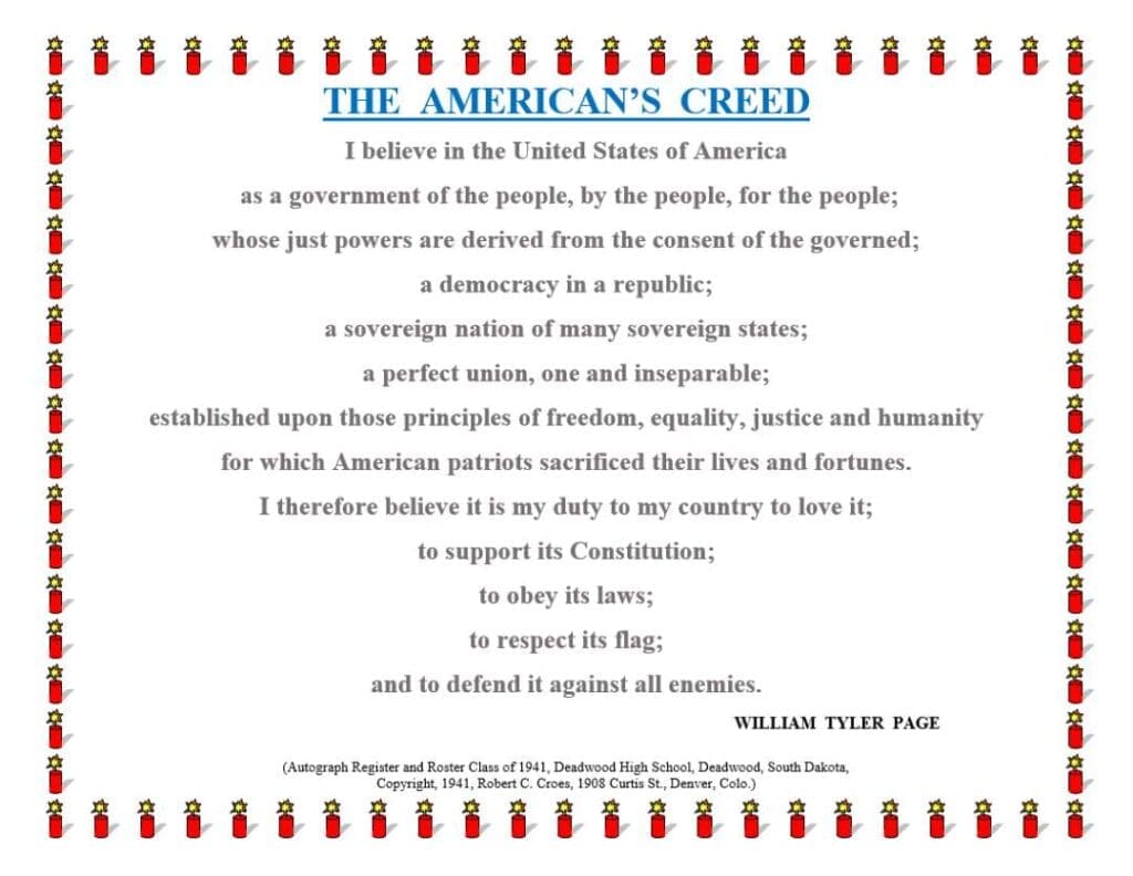 The American's Creed